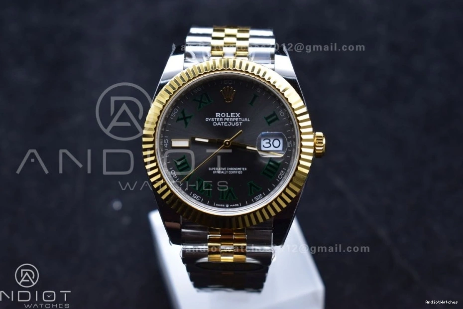 SS SS TopPick ARF DateJust 126333 620 SH3235 1:1 Bracelet Jubilee (Gain YG Green Roman Edition Best Gray 904L YG on Weight) 41 Dial Steel 0911
